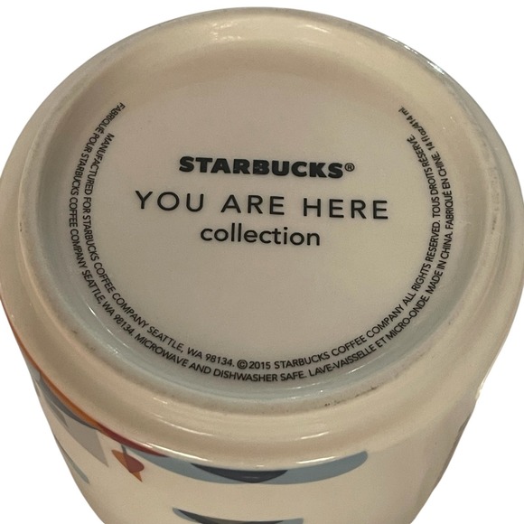 Starbucks 2015 Chicago Collector's Mug Cup You Are Here Collection 14oz EUC YAH - Picture 5 of 7